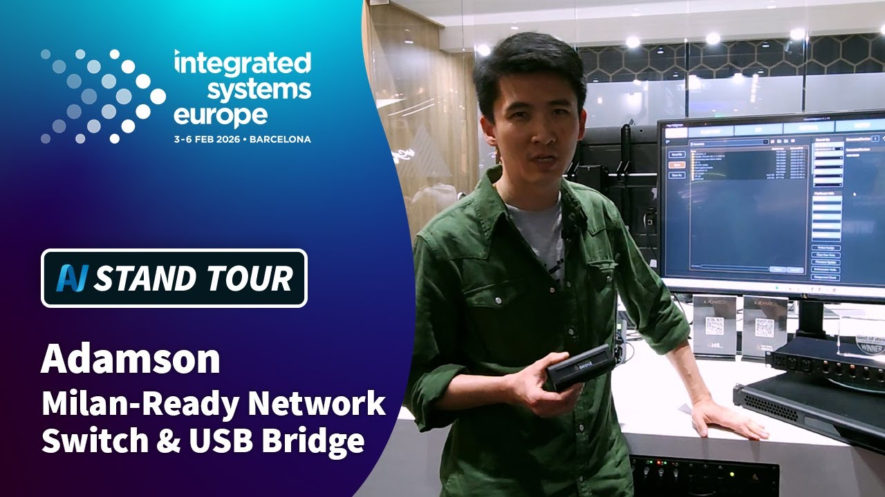 ISE 2026: Adamson Milan-Ready Network Switch & USB Bridge - YouTube