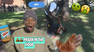 Ultimate Poop Prank In The Hood😈(Watch These Hilarious Reactions)😎Almost Got Stabbed!🤧🦍