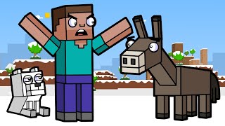 Quest For The Magic Donkey! | Block Squad (Minecraft Animation)