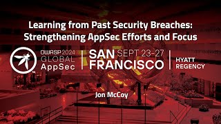 Learning from Past Security Breaches: Strengthening AppSec Efforts and Focus - Jon McCoy
In today’s rapidly evolving digital landscape, security breaches have become an inevitable reality for many organizations. This talk will provide valuable insights into the world of AppSec by examining both pre- and post-breach scenarios. We will delve into real-world examples of security incidents to identify what we wish we had done differently in terms of AppSec efforts prior to a breach.
This discussion will offer practical steps for achieving full remediation following a security incident. By understanding the importance of proactive measures and effective response strategies, attendees can learn how to bolster their AppSec practices to minimize potential damages and improve overall resilience against future attacks.
-
Managed by the OWASP® Foundation
https://owasp.org/ Learning from Past Security Breaches: Strengthening AppSec Efforts and Focus - Jon McCoy