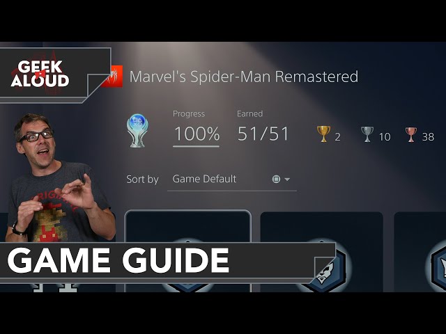 Marvel's Spider-Man Remastered (Platinum Trophy / 100%) (Base Game Only)  (READ)