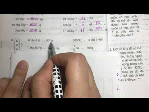 Video Bài 22 Ôn tập bảng đơn vị đo khối lượng, trang 30 VBT... - youtube