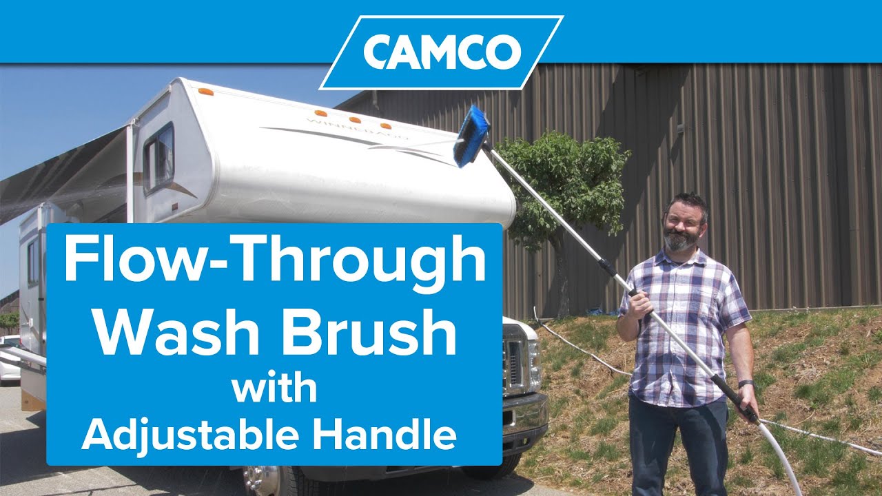 Camco Pro-Tec Telescoping Flow-Through Wash Brush | Camping World