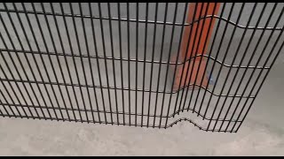 The PVC spraying process of 358 anti climb fence