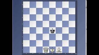 Checkmate with Queen and Bishop against King