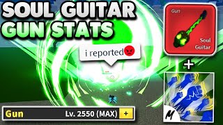 Soul Guitar With MAX GUN STATS Is OP In Blox Fruits... (Bounty Hunt)