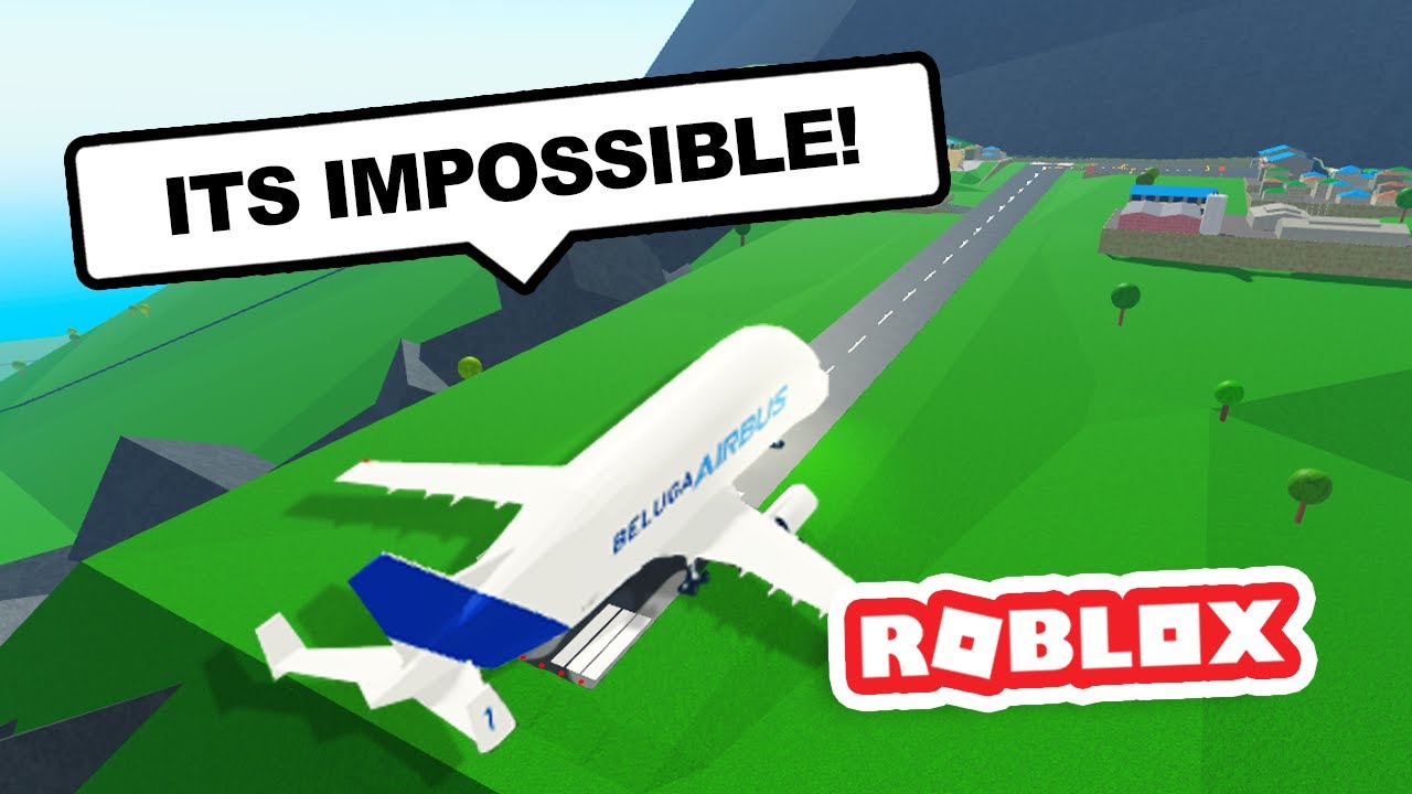 Landing The Huge Beluga On The Tiny Mountain Airport In Roblox Plane Simulator Youtube - beluga whale shirt roblox
