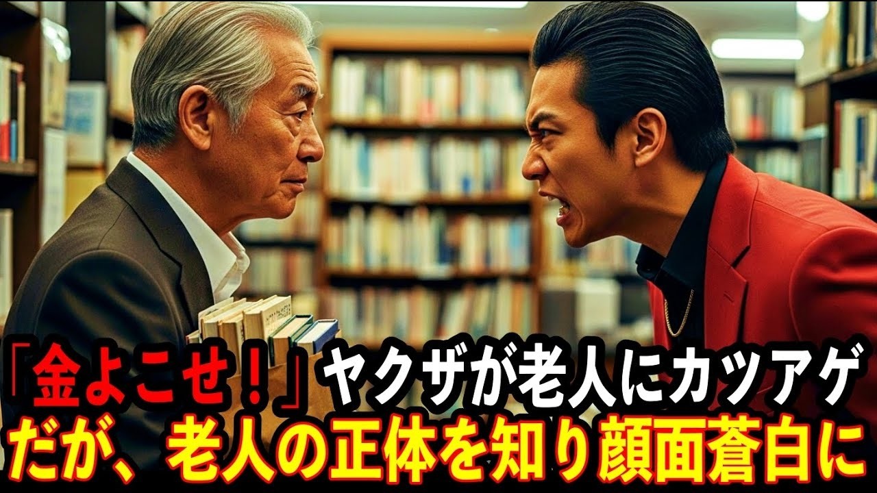 ヤクザが老人にカツアゲ「これ買ってこい！」だが、老人の正体を知り顔面蒼白に