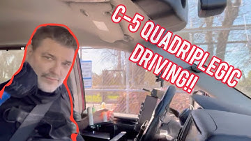 C-5 Quadriplegic Re-Learning to Drive with Adaptive Equipment