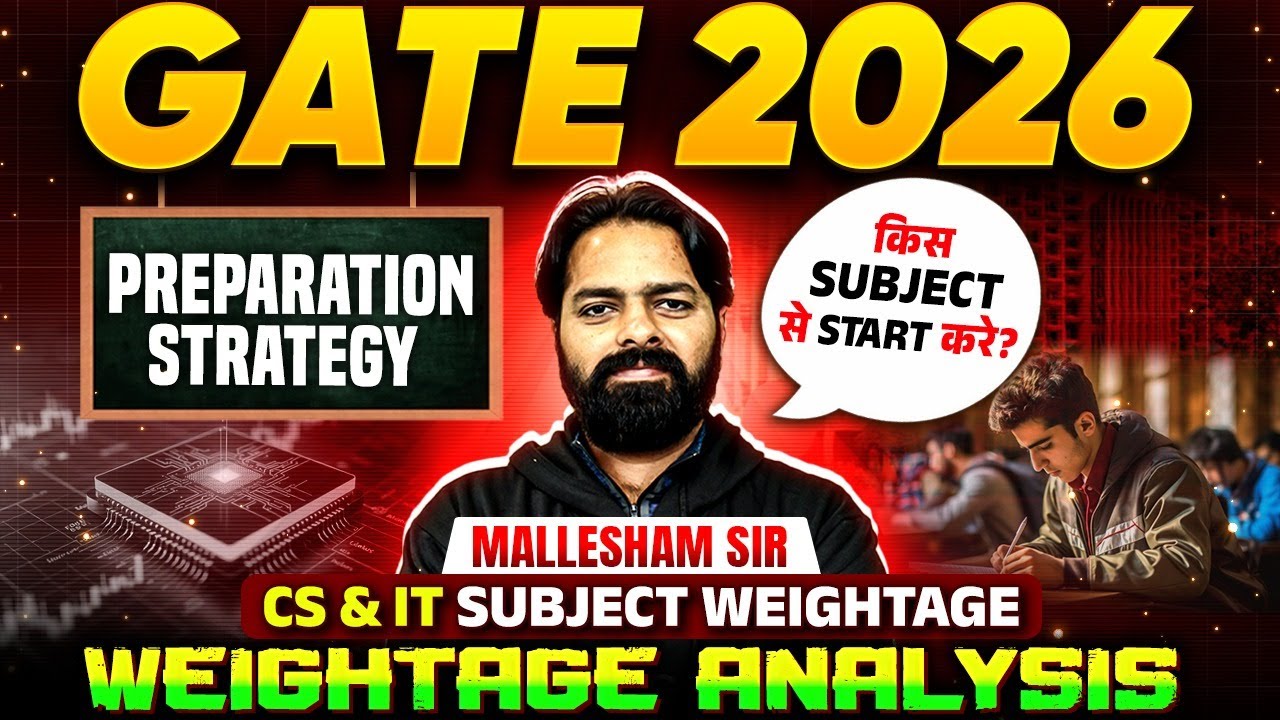 GATE 2026 Preparation Strategy | CS & IT Subject Wise Weightage ...