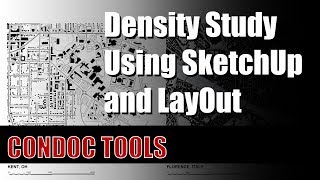 شكل دراسة الكثافة الأرضية باستخدام SketchUp وLayOut