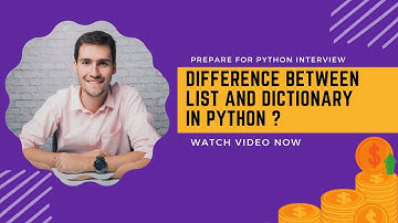 Difference between List and Dictionary in Python ? || python interview questions ||