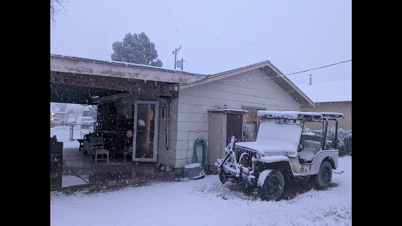 Carlsbad NM Snow Pictures I took this morning 