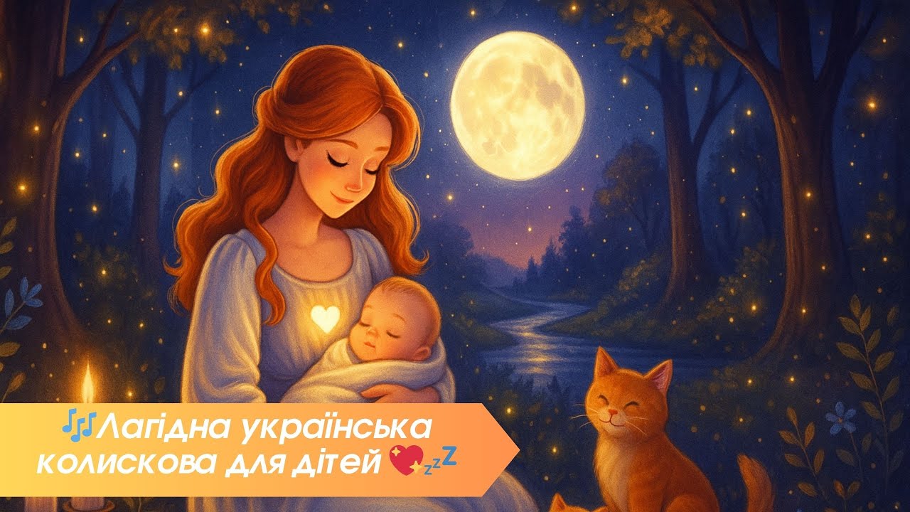 🌙 Лагідна колискова для дітей 🎶 Українська пісня перед сном 💤 Спокійний сон і швидке засинання