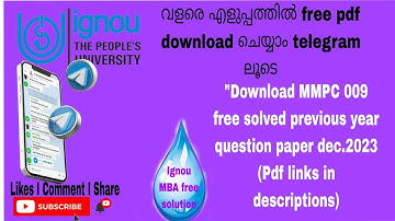 mmpc 009 Dec.2023 free solved previous year question paper  links in descriptions