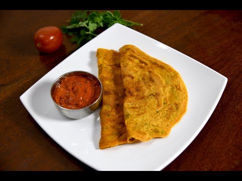 Healthy Breakfast in 15 minutes ! Tomato Cheela recipe