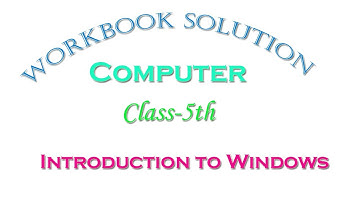 Introduction to windows l Std-5th l English Medium l Ch-4@StudywithMP
