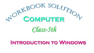 Introduction to windows l Std-5th l English Medium l Ch-4@StudywithMP
