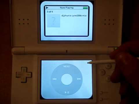 Nintendo DS с плеером iPod. Фото.