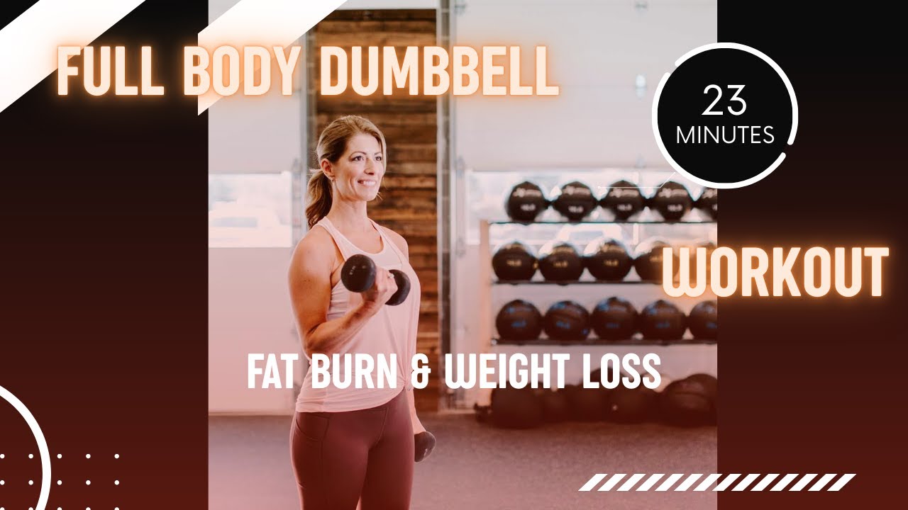 Full Body Dumbbell Workout 10 exercises x 10 reps x 3 rounds
