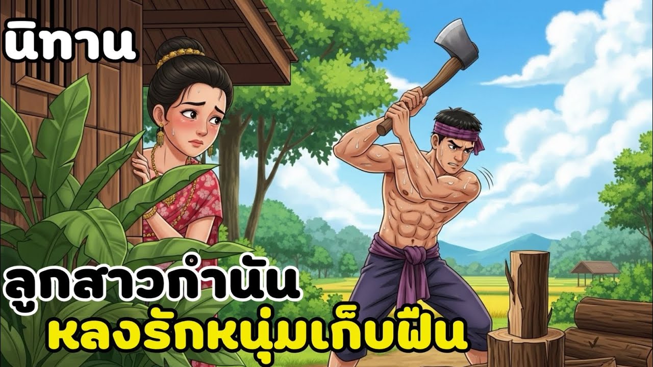 นิทาน 🌟 ลูกสาวกำนันหลงรักหนุ่มเก็บฟืน 🌟 