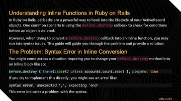 Converting before_destroy Callbacks to Inline Functions in Ruby on Rails