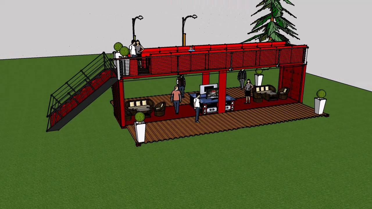Container modificati, stand fiera, bar, ristorante, pub, eventi