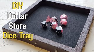 Make this DICE TRAY for Less than $5 from the Dollar Store
