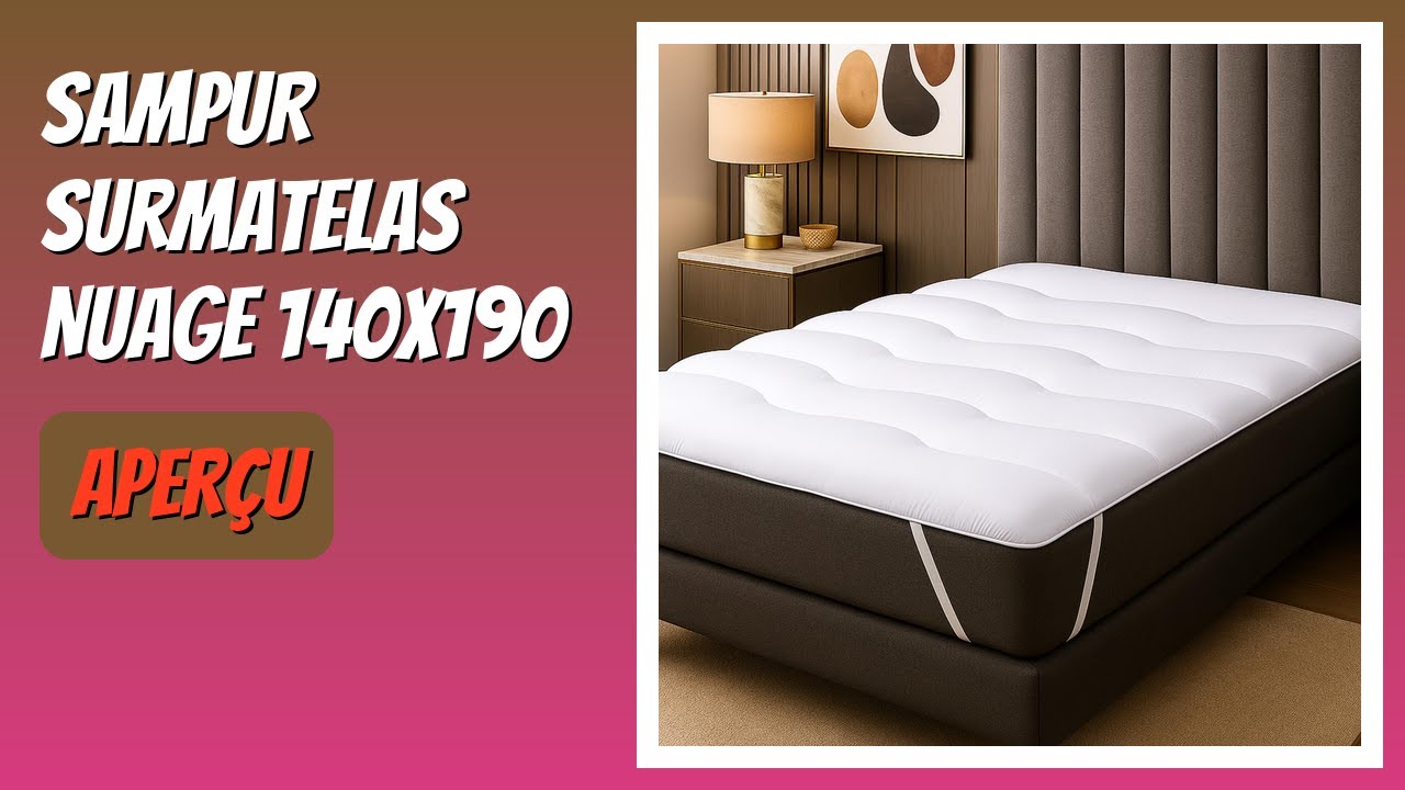 AVIS (2025) : SAMPUR Surmatelas Nuage 140x190. DÉTAILS