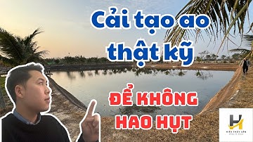 Kỹ thuật nuôi ốc bươu đen, xử lí ao trước khi thả ốc mùa vụ mới