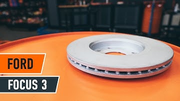 How to change a front brake discs and front brake pads FORD FOCUS 3 TUTORIAL | AUTODOC