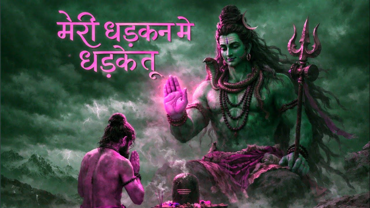 Mere Dhadkan me Dhadke Tu  🙏| Peaceful Shiv Bhajan 🤍 | Devotional Song Arijit Singh style 