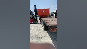 Loading open top container.