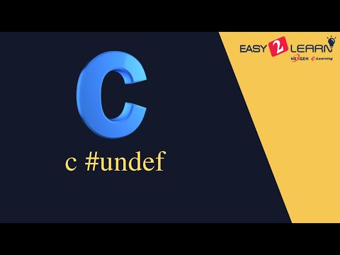C #undef