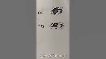 How to draw Girl & Boy eyes Tutorial ✏️ #tutorials #howtodraw #sketch #eyes #drawing #fyppppp #fypシ