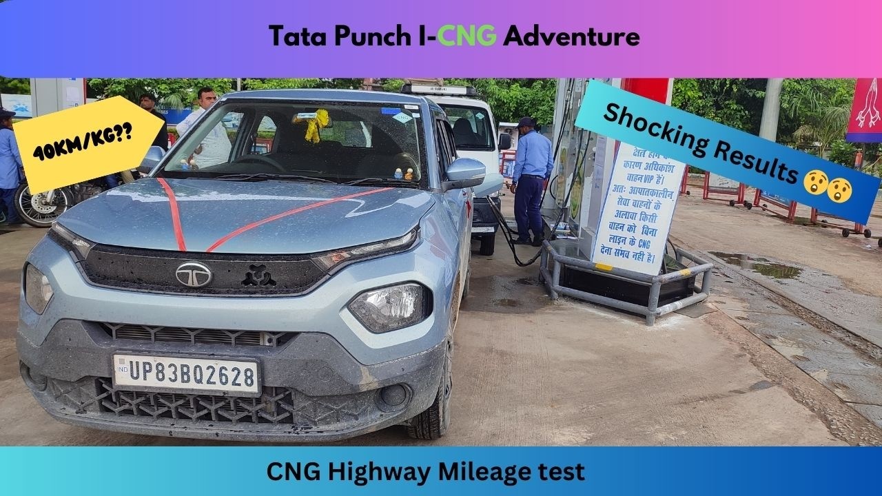 Tata Punch Cng mileage test | 1Kg CNG me kitna chali? Real Life Mileage Test