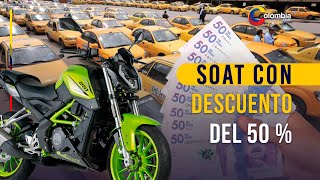 SOAT con descuento en Colombia: cómo funcionará la reducción del pago para motos y taxis el 2023