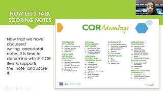 Matrix EHS/CCP Writing Anecdotal Notes and Creating Intentional Lesson Plans in COR Advantage