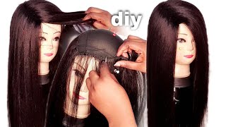 #how to make a closed wig with a side parting ☺️ my wigs 🤭