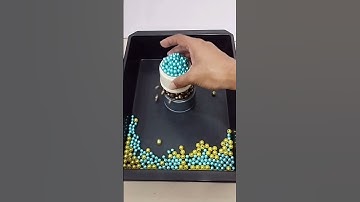 Reverse ◀️ Video. Colourful Pearls. #shorts #asmr #pearls #satisfying #beads #oddlysatisfying #drop