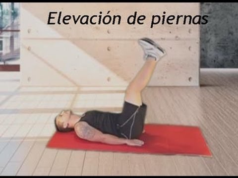 Ejercicios abdominales - Elevación de piernas