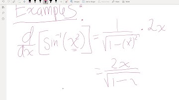 Section 7.5: Inverse Trig Function Derivatives