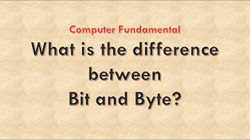 What is the difference between Bit and Byte | Bit vs Byte | #youtubevideo #computerfundamentals