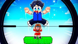 Celebrity Reaching MAX LEVEL In Roblox Jump To Become Sniper…! Profile