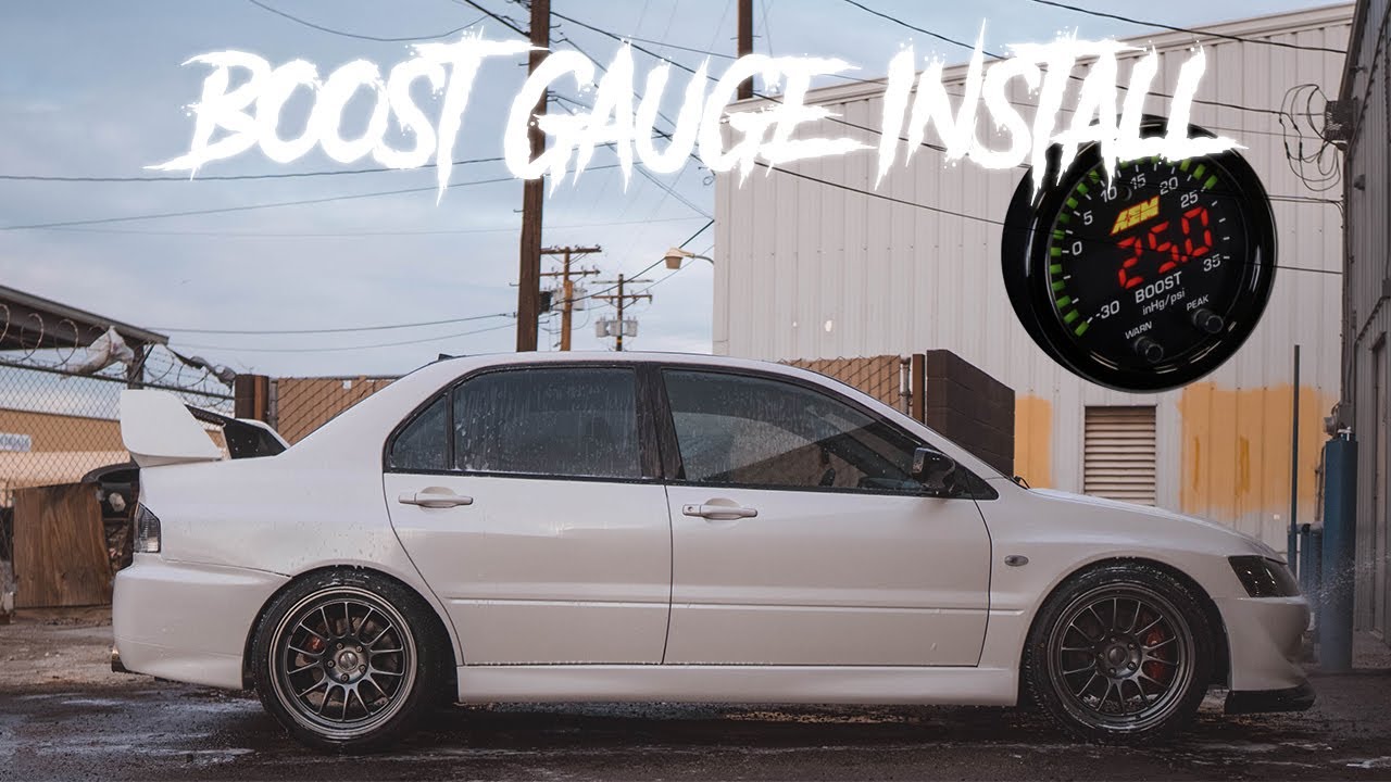 Evo 8 Boost Gauge Install YouTube