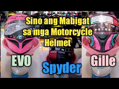 Motorcycle Helmet Sino ang mabigat / Evo Helmet / Gille Helmet / Spyder Helmet