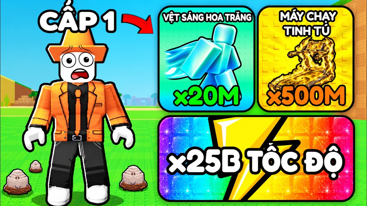Bắt Đầu Lại Nhưng Tôi Sở Hữu Tất Cả Buff Tốc Độ Trong Roblox Steal An Egg! | CuopBienCDN