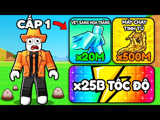 Bắt Đầu Lại Nhưng Tôi Sở Hữu Tất Cả Buff Tốc Độ Trong Roblox Steal An Egg! | CuopBienCDN