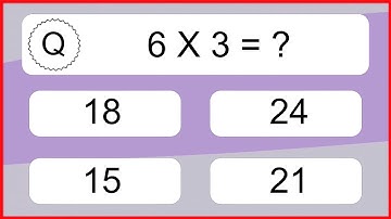 20 Multiplication Quiz Exercises for Kids
