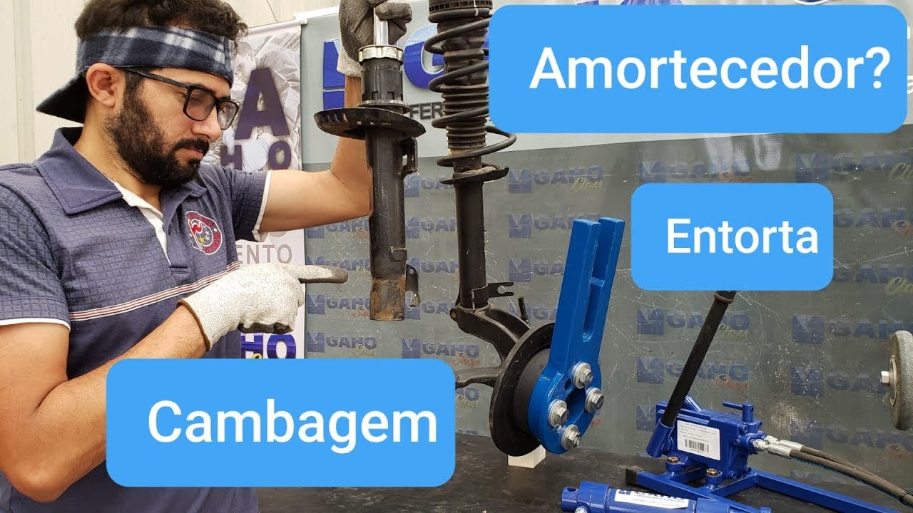 Cambagem entorta o amortecedor?
